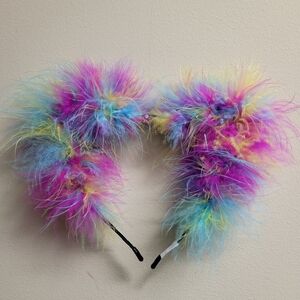 Britts Blossoms Rainbow Fluff Kitty Ears